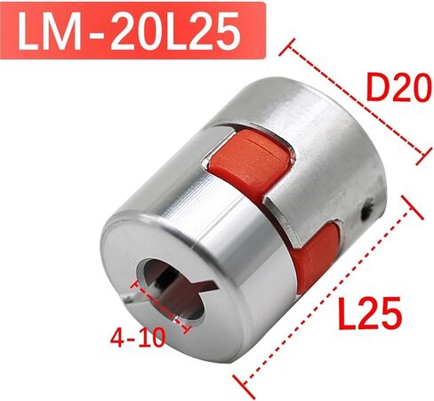 D20L25 Spider Flexible Motor Coupler Aluminium Flexible Jaw Coupling 5x8mm 3mm 4mm 5mm 6mm 6.35mm 7mm 10mm 1Pcs(7x8) in Saudi Arabia