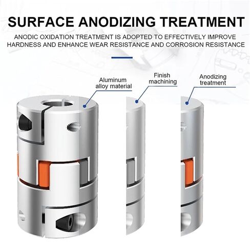 LF-B-D25L30 LF B D25L30 2 JAW ALUEMINUM ROPINIM COUPLER JAW PLUM CLAMPING CLAPDING CNC CNC CODER CODER 5MM TO14MM لتقسيم الجدول 1PCS (6MMX12MM) in Kuwait