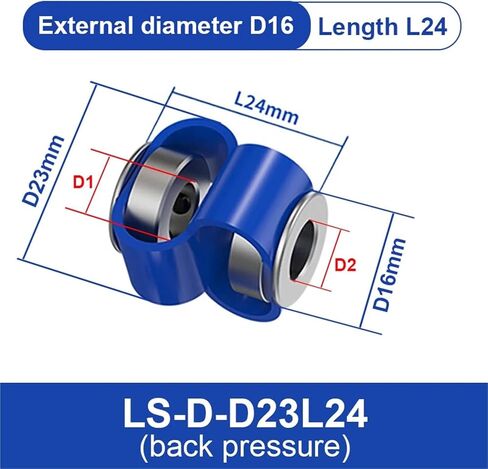 LS-D-D-D23L24 LS D D23L24 8 FONT ENCODER RAPLING DOUBLE LOOP COUPLER CNC 3D Servo Motor Universal Connection 1PCS (5mmx8mm) in Saudi Arabia