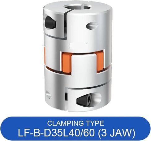 LF-B-D35L40 LF-B-D35L60 مقرنة رمح الألومنيوم الفك الفك اللطيف نوع CLAMPING CLAMPING CNC CODER CODER 8MM إلى 20 مم لتقسيم الجدول 1PCS (طول 60 مم 3JAW) in Saudi Arabia