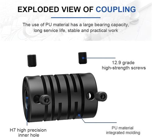 LR2-D-D19L23 Plastic Coupling LR2 D19L23 Motor Fiber Shaft Coupler Flexible 3D Printer Encoder Nylon Elasticity Cardan Joint Specific PU 1Pcs(LR2-D-D19L23-10X10) in Saudi Arabia