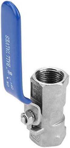 Ball Valve,1/4" NPT SS 304 Stainless Valves Ball Valves Steel Ball Valve Full Port 1000 WOG for Water Oil and Gas with Blue Locking Handles 0.25" Accessories(3/8"(3 points)) in Saudi Arabia