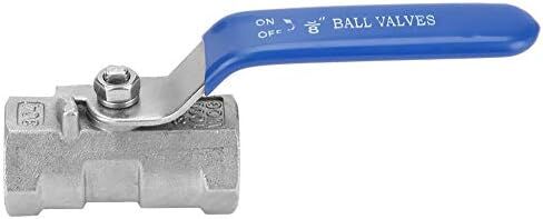 Ball Valve,1/4" NPT SS 304 Stainless Valves Ball Valves Steel Ball Valve Full Port 1000 WOG for Water Oil and Gas with Blue Locking Handles 0.25" Accessories(3/8"(3 points)) in Saudi Arabia