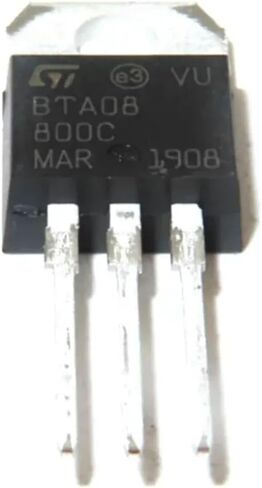 5pcs BTA08 BTA08-600B 600C 800C TO220 8A 600V 800V TRIAC TRIODE (BTA08-600C) in Saudi Arabia