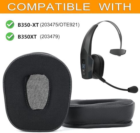 B350XT Ear Pads and Microphone Foam - defean Replacement Ear Cushions Compatible with BlueParrott B350-XT(B350XT B350 XT) Noise Cancelling Trucker Bluetooth Headset (Protein Leather) in Saudi Arabia