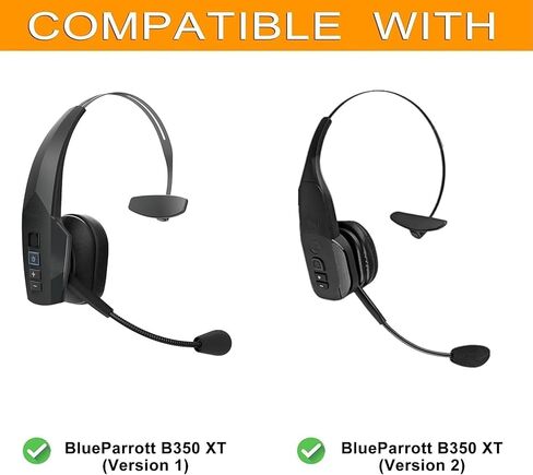 B350XT Ear Pads and Microphone Foam - defean Replacement Ear Cushions Compatible with BlueParrott B350-XT(B350XT B350 XT) Noise Cancelling Trucker Bluetooth Headset (Protein Leather) in Saudi Arabia