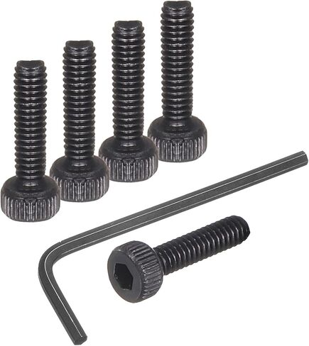 UXCELL 100PCS مسامير رأس المقبس السداسي مسامير رأس البراغي ، M2X8MM 304 مقبس الفولاذ المقوى مقبس مقبس البراغي البراغي مع وجع ، ملولبة كاملة ، أسود in Saudi Arabia