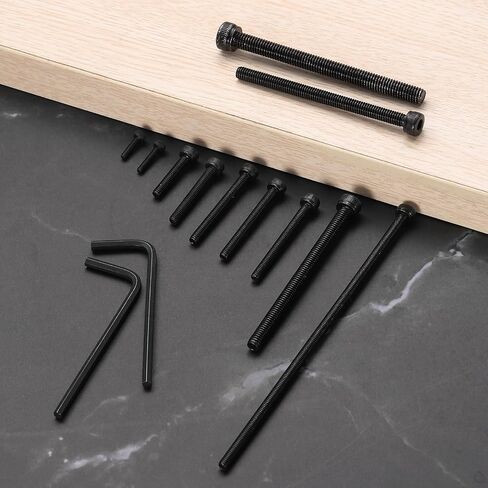 UXCELL 100PCS مسامير رأس المقبس السداسي مسامير رأس البراغي ، M2X8MM 304 مقبس الفولاذ المقوى مقبس مقبس البراغي البراغي مع وجع ، ملولبة كاملة ، أسود in Saudi Arabia