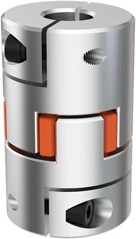 LF-B-D25L25 LF Two Jaw D20L25 Coupler Aluminium Plum Flexible Shaft Coupling Stepper Motor Connector CNC 3D Printer 4/5/6/6.35/8/10mm 1Pcs(D20 Plum Gasket) in Saudi Arabia
