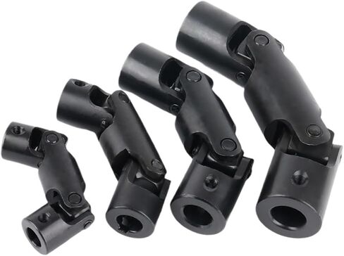 Precision Double Section Cross Universal Joint Coupling 6/8/10/12/14mm Three Section Universal Joint Cross Shaft Coupler 1Pcs(D16L75-6-Keyway) in Saudi Arabia