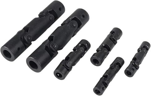 Precision Double Section Cross Universal Joint Coupling 6/8/10/12/14mm Three Section Universal Joint Cross Shaft Coupler 1Pcs(D16L75-6-Keyway) in Saudi Arabia
