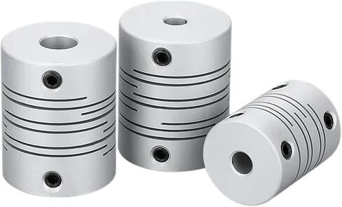 D10L12 CI Parallel Line Coupling D10L12 3/4/5mm Aluminum Alloy 3D Printer Coupling Groove Type Elastic Screw Coupling 1Pcs(4x5) in Saudi Arabia