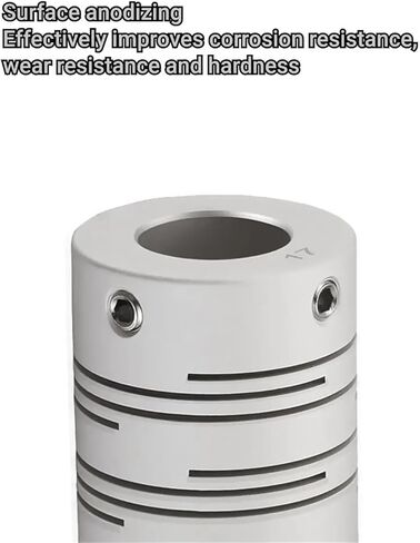 D10L12 CI Parallel Line Coupling D10L12 3/4/5mm Aluminum Alloy 3D Printer Coupling Groove Type Elastic Screw Coupling 1Pcs(4x5) in Saudi Arabia
