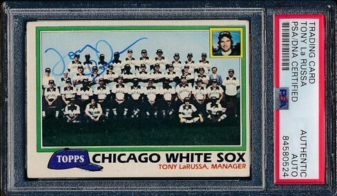 Tony La Russa Hof وقع/Auto 1981 Topps Card #664 Chicago Sox PSA/DNA - بطاقات موقعة للبيسبول. in Saudi Arabia
