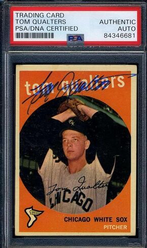 توقيع Tom alwalters PSA DNA COA 1959 Topps Autograph - بطاقات موقعة للبيسبول in Saudi Arabia