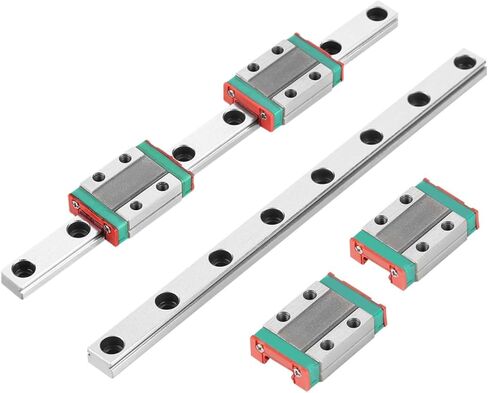 Hapivida MGN9B 150mm Linear Guide 9mm Width with 2pcs Rail Block for DIY CNC Routers Lathes Mills and 3D Printer in Kuwait