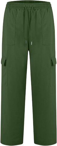 Cargo Sweatpants for Women 2025 Baggy Drawstring High Waisted Wide Leg Sweat Pants Oversized Athletic Pants in Saudi Arabia
