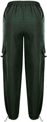 Plus Size Cargo Pants Women Lightweight High Waisted Parachute Pants Fashion Y2K Cargo Sweatpants Joggers in Saudi Arabia