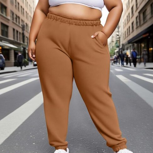 Womens High Sweatpants Casual Baggy Joggers Loose Athletic Cycling Running Sports Pants Outdoor Street Lounge Trouser in Saudi Arabia