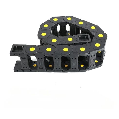 سلاسل الكبلات الكابلات الكابلات في سلسلة السحب ، سلسلة السحب المفتوحة مع موصلات نهاية CNC ، حاملة الأسلاك آلية جهاز التوجيه CNC (55 مم ، 25 × 38 مم) in Kuwait