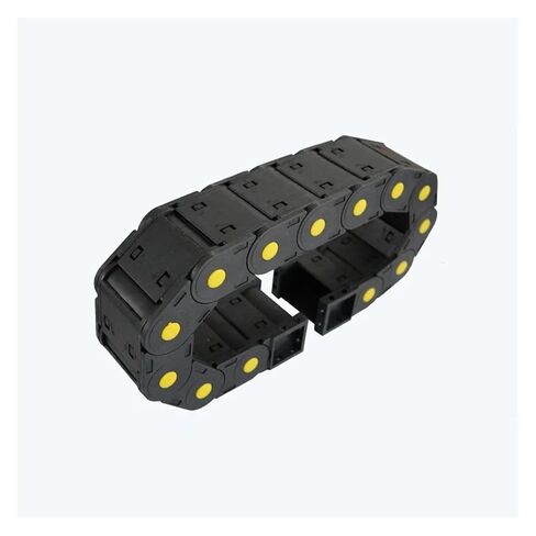 سلاسل الكبلات الكابلات الكابلات في سلسلة السحب ، سلسلة السحب المفتوحة مع موصلات نهاية CNC ، حاملة الأسلاك آلية جهاز التوجيه CNC (55 مم ، 25 × 38 مم) in Kuwait