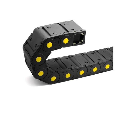 سلاسل الكبلات الكابلات الكابلات في سلسلة السحب ، سلسلة السحب المفتوحة مع موصلات نهاية CNC ، حاملة الأسلاك آلية جهاز التوجيه CNC (55 مم ، 25 × 38 مم) in Kuwait