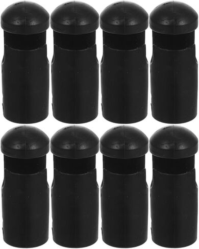 Garneck 8pcs Trampoline Pole Caps Replacement Rod Covers Plastic Black Pole Covers for Trampoline Tools Parts in Kuwait