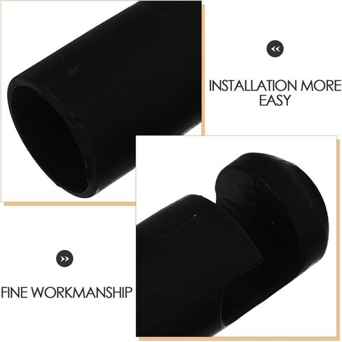 Garneck 8pcs Trampoline Pole Caps Replacement Rod Covers Plastic Black Pole Covers for Trampoline Tools Parts in Kuwait