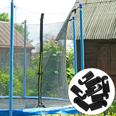 Garneck 8pcs Trampoline Pole Caps Replacement Rod Covers Plastic Black Pole Covers for Trampoline Tools Parts in Kuwait