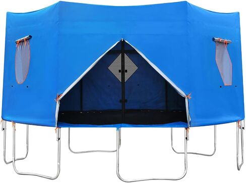 Trampoline Tent, Waterproof Oxford Cloth Trampoline Cover, Trampoline Tent Cover with Windows, Sunshades, and Skylights, Suitable for Round Trampolines, 6ft-15ft Trampoline Sunshade. in Saudi Arabia