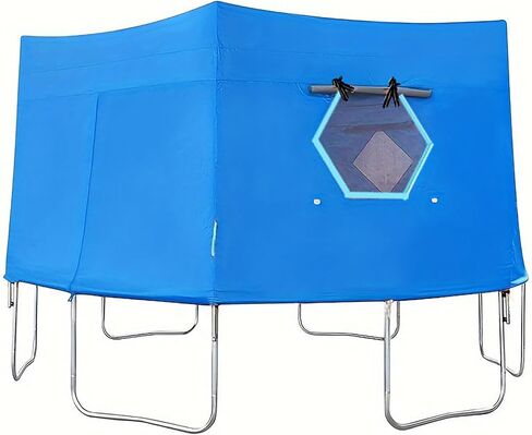 Trampoline Tent, Waterproof Oxford Cloth Trampoline Cover, Trampoline Tent Cover with Windows, Sunshades, and Skylights, Suitable for Round Trampolines, 6ft-15ft Trampoline Sunshade. in Saudi Arabia