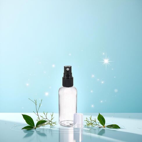 Jowxsx Transparent Portable Empty Spray Bottles Refillable Container Bottle Eco-Friendly No-Toxic Transparent C4l1 Plastic Travel Refillable Containers（60ml） in Saudi Arabia
