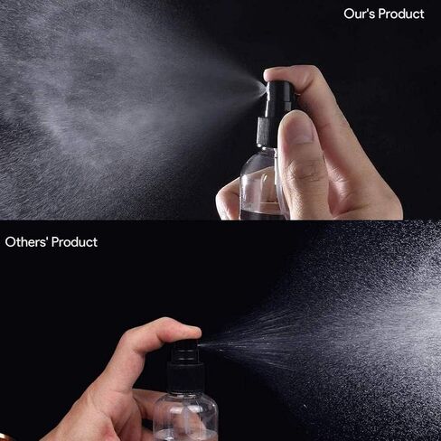 Jowxsx Transparent Portable Empty Spray Bottles Refillable Container Bottle Eco-Friendly No-Toxic Transparent C4l1 Plastic Travel Refillable Containers（60ml） in Saudi Arabia