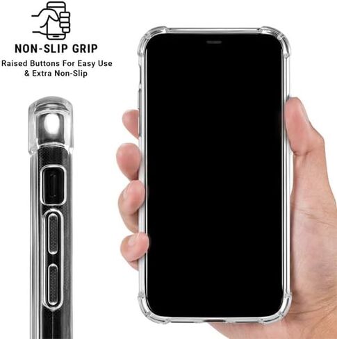 Skinit Clear Phone Case متوافق مع iPhone 15 Pro - تصميم شعار NFL Miami Dolphins المرخص رسميًا in Saudi Arabia