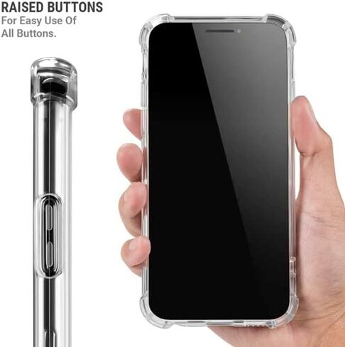Skinit Clear Phone Case متوافق مع iPhone XR - تصميم شعار NFL Miami Dolphins المرخص رسميًا in Saudi Arabia