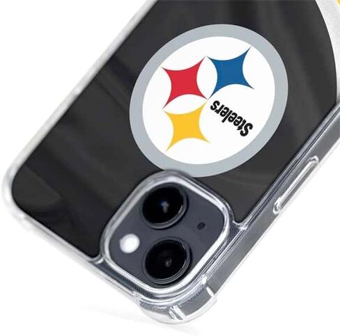 حالة Skinit Phone Case متوافقة مع Magsafe iPhone 15 - تصميم NFL Pittsburgh Steelers المرخص رسميًا in Saudi Arabia
