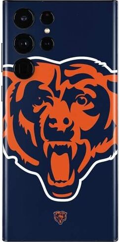 Skinit Phone Decal Skin Compatible with Samsung Galaxy S22 Ultra - Officially Licensed NFL Chicago Bears Large Logo Design in Saudi Arabia