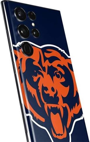 Skinit Phone Decal Skin Compatible with Samsung Galaxy S22 Ultra - Officially Licensed NFL Chicago Bears Large Logo Design in Saudi Arabia
