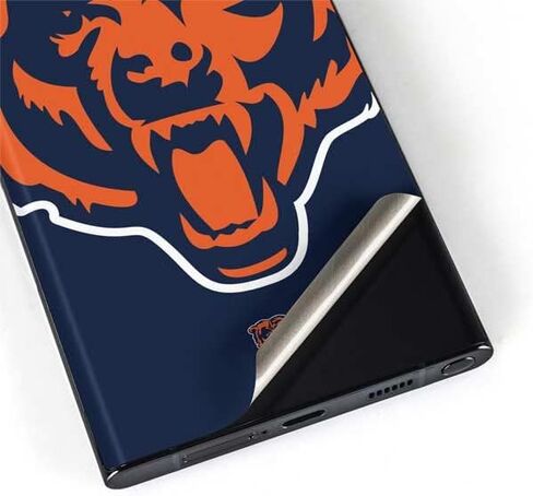 Skinit Phone Decal Skin Compatible with Samsung Galaxy S22 Ultra - Officially Licensed NFL Chicago Bears Large Logo Design in Saudi Arabia
