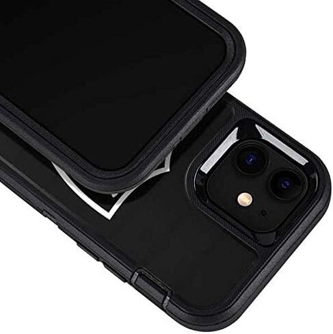 Skinit Decal Phone Skin Compatible with OtterBox Defender Pro Case for iPhone 12 - Officially Licensed NFL Las Vegas Raiders Large Logo Design in Saudi Arabia