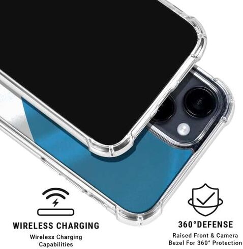 Skinit Clear Phone Case Compatible with iPhone 15 Plus - Officially Licensed NFL Detroit Lions Design in Saudi Arabia