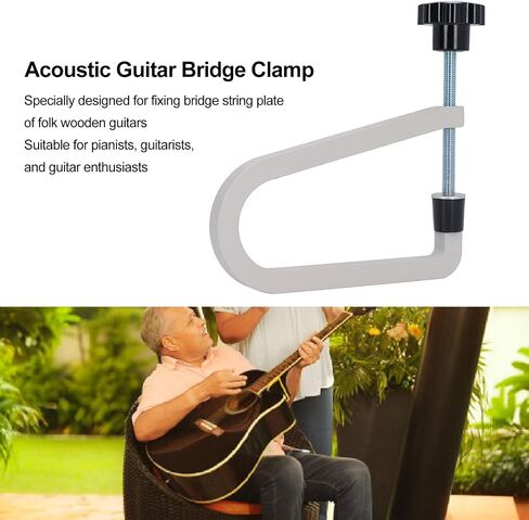 مشبك جسر الجيتار الصوتي ، مصبوب من الصلب العميق الحلق U ، Deep Reach C Clamp Guitar Bridge الذي يحمل أدوات Luthier للقيثارات الصوتية الكلاسيكية ، القيثارة ، المندولين in Saudi Arabia
