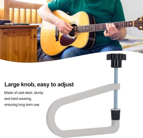 مشبك جسر الجيتار الصوتي ، مصبوب من الصلب العميق الحلق U ، Deep Reach C Clamp Guitar Bridge الذي يحمل أدوات Luthier للقيثارات الصوتية الكلاسيكية ، القيثارة ، المندولين in Saudi Arabia