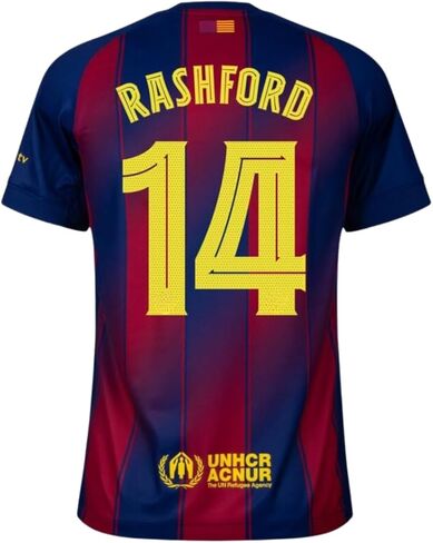 Rashford #14 Men’s Soccer Jersey Fan Edition – Short Sleeve Training & Casual Shirt – Home, Away & Third Kit 2025/26 in Kuwait