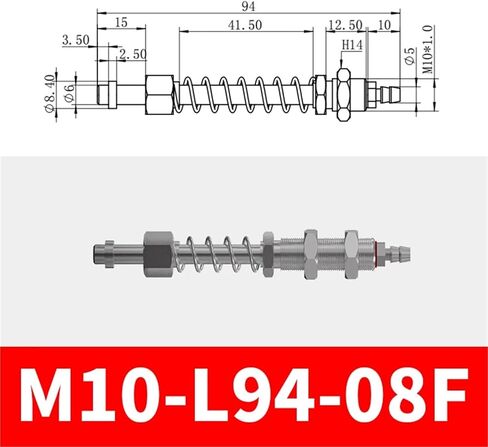 M10~M12 F Series Robot Industrial Gag Opening Suction Cup Vacuum Suction Cup Base Suction Nozzle Bracket(M10-L60-08F) in Saudi Arabia