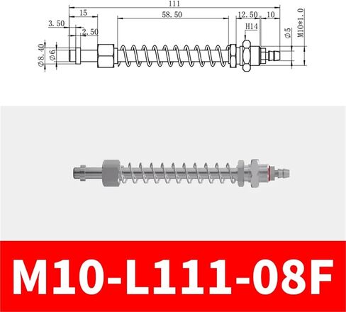 M10~M12 F Series Robot Industrial Gag Opening Suction Cup Vacuum Suction Cup Base Suction Nozzle Bracket(M10-L60-08F) in Saudi Arabia