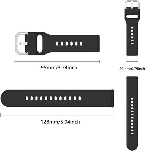 MorePro AIR2 20mm Replacement Band, Classic Wrist Strap, Adjustable & Durable Sport Replacement for AIR2 Fitness Trackers in Kuwait