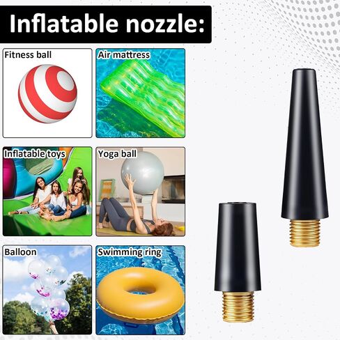 14 PCS كرة مضخة الإبرة مجموعة إبرة محول فوهة إطارات إطارات محولات مضخة النحاس النحاس مضخات مضخة بالون فوهة قابلة للنفخ فوهة للمطالبات ، الكرات الرياضية ، الدراجات ، الدراجة ومجموعة محول مُضبط مجموعة in Saudi Arabia