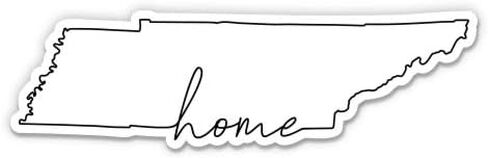 Squiddy Tennessee Home - Vinyl Sticker Decal for Phone, Laptop, Water Bottle (3" Wide) in Saudi Arabia