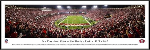 Blakeway Worldwide Panoramas ، Inc. San Francisco 49ers - المباراة النهائية في Candlestick Park - Panoramic Print in Saudi Arabia